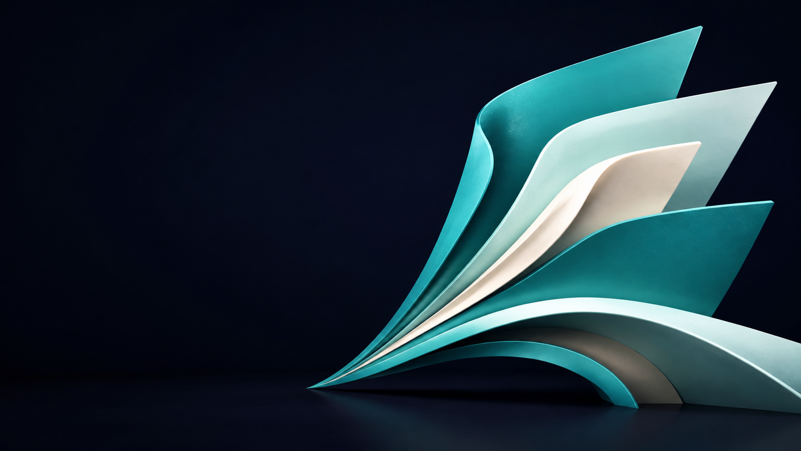 Conceptual MFB illustration of broad sculptural planes converging into a shared direction